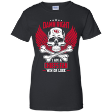 Load image into Gallery viewer, Damn Right I Am A Chiefs Fan Win Or Lose Football Shirt LT01 - damn-right-i-am-a-chiefs-fan-win-or-lose-football-shirt-lt01-vivianstorescom-8