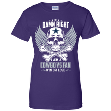 Load image into Gallery viewer, Damn Right I Am A Cowboys Fan Win Or Lose Football Shirt LT01 - damn-right-i-am-a-cowboys-fan-win-or-lose-football-shirt-lt01-vivianstorescom-10