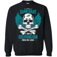 Load image into Gallery viewer, Damn Right I Am A Dolphins Fan Win Or Lose Football Shirt LT01 - damn-right-i-am-a-dolphins-fan-win-or-lose-football-shirt-lt01-vivianstorescom-6