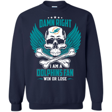 Load image into Gallery viewer, Damn Right I Am A Dolphins Fan Win Or Lose Football Shirt LT01 - damn-right-i-am-a-dolphins-fan-win-or-lose-football-shirt-lt01-vivianstorescom-7