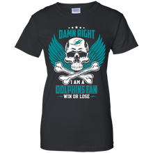 Load image into Gallery viewer, Damn Right I Am A Dolphins Fan Win Or Lose Football Shirt LT01 - damn-right-i-am-a-dolphins-fan-win-or-lose-football-shirt-lt01-vivianstorescom-8