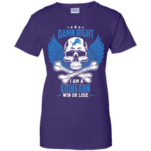 Load image into Gallery viewer, Damn Right I Am A Lions Fan Win Or Lose Football Shirt LT01 - damn-right-i-am-a-lions-fan-win-or-lose-football-shirt-lt01-vivianstorescom-10