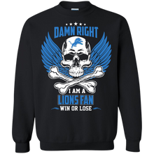 Load image into Gallery viewer, Damn Right I Am A Lions Fan Win Or Lose Football Shirt LT01 - damn-right-i-am-a-lions-fan-win-or-lose-football-shirt-lt01-vivianstorescom-6