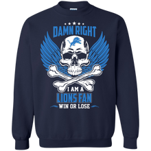 Load image into Gallery viewer, Damn Right I Am A Lions Fan Win Or Lose Football Shirt LT01 - damn-right-i-am-a-lions-fan-win-or-lose-football-shirt-lt01-vivianstorescom-7