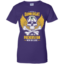 Load image into Gallery viewer, Damn Right I Am A Packers Fan Win Or Lose Football Shirt LT01 - damn-right-i-am-a-packers-fan-win-or-lose-football-shirt-lt01-vivianstorescom-10