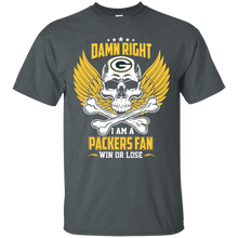 Load image into Gallery viewer, Damn Right I Am A Packers Fan Win Or Lose Football Shirt LT01 - damn-right-i-am-a-packers-fan-win-or-lose-football-shirt-lt01-vivianstorescom-3