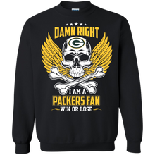 Load image into Gallery viewer, Damn Right I Am A Packers Fan Win Or Lose Football Shirt LT01 - damn-right-i-am-a-packers-fan-win-or-lose-football-shirt-lt01-vivianstorescom-6