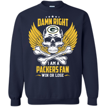 Load image into Gallery viewer, Damn Right I Am A Packers Fan Win Or Lose Football Shirt LT01 - damn-right-i-am-a-packers-fan-win-or-lose-football-shirt-lt01-vivianstorescom-7