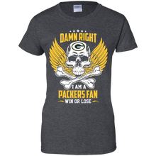 Load image into Gallery viewer, Damn Right I Am A Packers Fan Win Or Lose Football Shirt LT01 - damn-right-i-am-a-packers-fan-win-or-lose-football-shirt-lt01-vivianstorescom-9