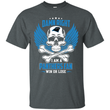 Load image into Gallery viewer, Damn Right I Am A Panthers Fan Win Or Lose Football Shirt LT01 - damn-right-i-am-a-panthers-fan-win-or-lose-football-shirt-lt01-vivianstorescom-3