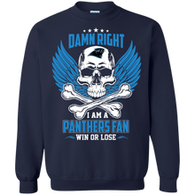 Load image into Gallery viewer, Damn Right I Am A Panthers Fan Win Or Lose Football Shirt LT01 - damn-right-i-am-a-panthers-fan-win-or-lose-football-shirt-lt01-vivianstorescom-6