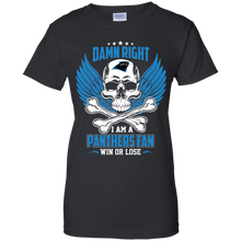 Load image into Gallery viewer, Damn Right I Am A Panthers Fan Win Or Lose Football Shirt LT01 - damn-right-i-am-a-panthers-fan-win-or-lose-football-shirt-lt01-vivianstorescom-7