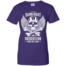 Load image into Gallery viewer, Damn Right I Am A Raiders Fan Win Or Lose Football Shirt LT01 - damn-right-i-am-a-raiders-fan-win-or-lose-football-shirt-lt01-vivianstorescom-10