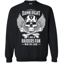 Load image into Gallery viewer, Damn Right I Am A Raiders Fan Win Or Lose Football Shirt LT01 - damn-right-i-am-a-raiders-fan-win-or-lose-football-shirt-lt01-vivianstorescom-6