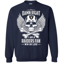 Load image into Gallery viewer, Damn Right I Am A Raiders Fan Win Or Lose Football Shirt LT01 - damn-right-i-am-a-raiders-fan-win-or-lose-football-shirt-lt01-vivianstorescom-7