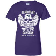 Load image into Gallery viewer, Damn Right I Am A Rams Fan Win Or Lose Football Shirt LT01 - damn-right-i-am-a-rams-fan-win-or-lose-football-shirt-lt01-vivianstorescom-10