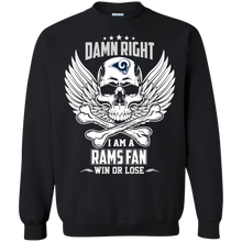 Load image into Gallery viewer, Damn Right I Am A Rams Fan Win Or Lose Football Shirt LT01 - damn-right-i-am-a-rams-fan-win-or-lose-football-shirt-lt01-vivianstorescom-6