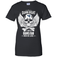 Load image into Gallery viewer, Damn Right I Am A Rams Fan Win Or Lose Football Shirt LT01 - damn-right-i-am-a-rams-fan-win-or-lose-football-shirt-lt01-vivianstorescom-8