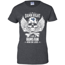 Load image into Gallery viewer, Damn Right I Am A Rams Fan Win Or Lose Football Shirt LT01 - damn-right-i-am-a-rams-fan-win-or-lose-football-shirt-lt01-vivianstorescom-9