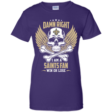 Load image into Gallery viewer, Damn Right I Am A Saints Fan Win Or Lose Football Shirt LT01 - damn-right-i-am-a-saints-fan-win-or-lose-football-shirt-lt01-vivianstorescom-10