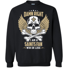 Load image into Gallery viewer, Damn Right I Am A Saints Fan Win Or Lose Football Shirt LT01 - damn-right-i-am-a-saints-fan-win-or-lose-football-shirt-lt01-vivianstorescom-6