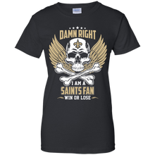 Load image into Gallery viewer, Damn Right I Am A Saints Fan Win Or Lose Football Shirt LT01 - damn-right-i-am-a-saints-fan-win-or-lose-football-shirt-lt01-vivianstorescom-8