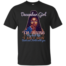 Load image into Gallery viewer, December Girl - I'm Living My Best Life Birthday Shirt HT01 - december-girl-im-living-my-best-life-birthday-shirt-ht01-vivianstorescom
