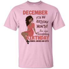 Load image into Gallery viewer, December It's My Birthday Month Accepting Birthday Shirt LT01 - december-its-my-birthday-month-accepting-birthday-shirt-lt01-vivianstorescom-4