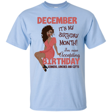 Load image into Gallery viewer, December It's My Birthday Month Accepting Birthday Shirt LT01 - december-its-my-birthday-month-accepting-birthday-shirt-lt01-vivianstorescom-5