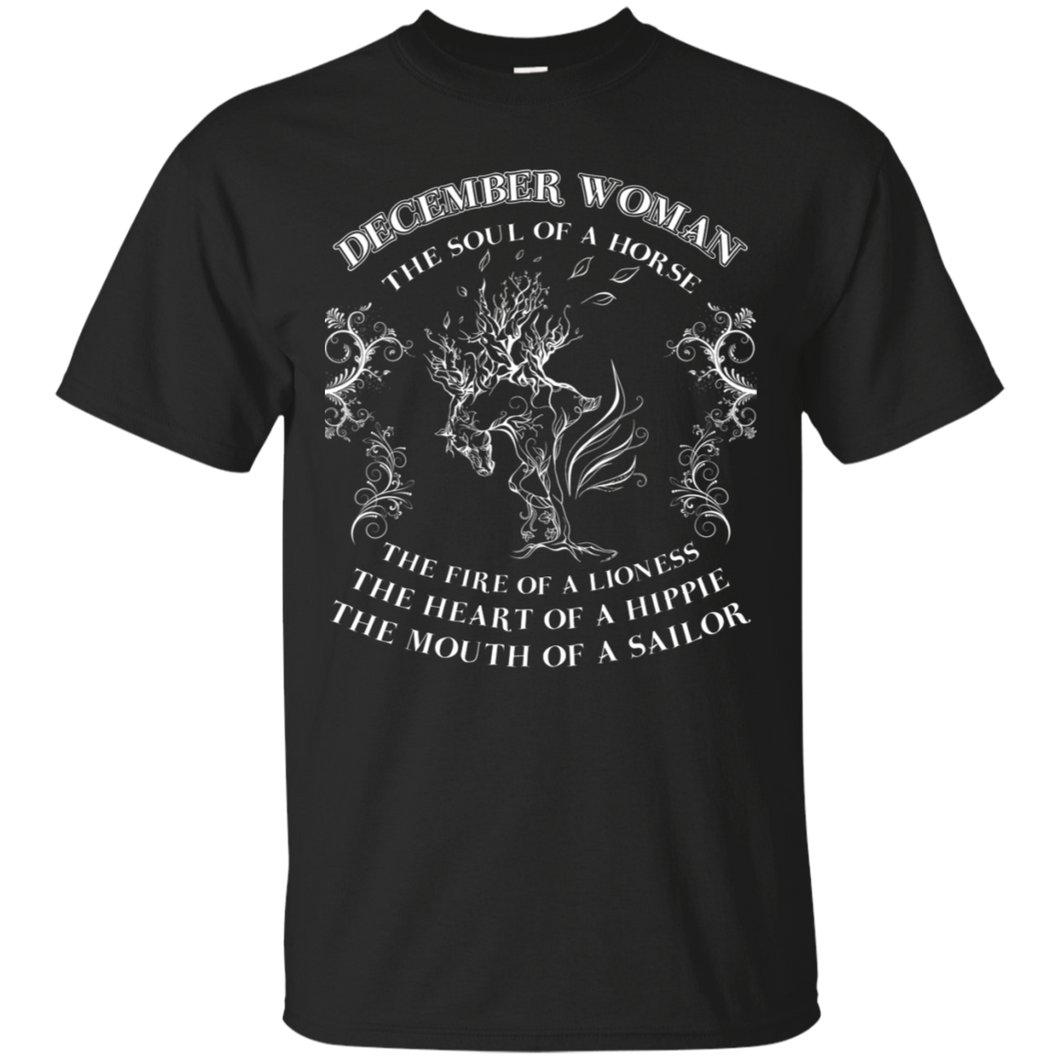 December Woman The Soul Of A Horse Art Shirt LT01 - december-woman-the-soul-of-a-horse-art-shirt-lt01-vivianstorescom