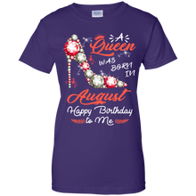 Load image into Gallery viewer, Diamond Woman A Queen Was Born In August Birthday Shirt VA01 - diamond-woman-a-queen-was-born-in-august-birthday-shirt-va01-vivianstorescom-9