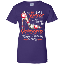 Load image into Gallery viewer, Diamond Woman A Queen Was Born In February Birthday Shirt VA01 - diamond-woman-a-queen-was-born-in-february-birthday-shirt-va01-vivianstorescom-10