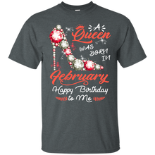 Load image into Gallery viewer, Diamond Woman A Queen Was Born In February Birthday Shirt VA01 - diamond-woman-a-queen-was-born-in-february-birthday-shirt-va01-vivianstorescom-3