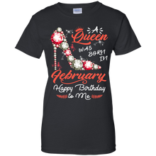 Load image into Gallery viewer, Diamond Woman A Queen Was Born In February Birthday Shirt VA01 - diamond-woman-a-queen-was-born-in-february-birthday-shirt-va01-vivianstorescom-8