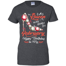 Load image into Gallery viewer, Diamond Woman A Queen Was Born In February Birthday Shirt VA01 - diamond-woman-a-queen-was-born-in-february-birthday-shirt-va01-vivianstorescom-9