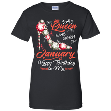 Load image into Gallery viewer, Diamond Woman A Queen Was Born In January Birthday Shirt VA01 - diamond-woman-a-queen-was-born-in-january-birthday-shirt-va01-vivianstorescom-8