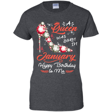 Load image into Gallery viewer, Diamond Woman A Queen Was Born In January Birthday Shirt VA01 - diamond-woman-a-queen-was-born-in-january-birthday-shirt-va01-vivianstorescom-9
