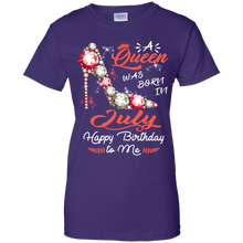 Load image into Gallery viewer, Diamond Woman A Queen Was Born In July Birthday Shirt VA01 - diamond-woman-a-queen-was-born-in-july-birthday-shirt-va01-vivianstorescom-10
