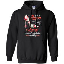 Load image into Gallery viewer, Diamond Woman A Queen Was Born In June Birthday Shirt VA01 - diamond-woman-a-queen-was-born-in-june-birthday-shirt-va01-vivianstorescom-4