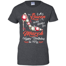 Load image into Gallery viewer, Diamond Woman A Queen Was Born In March Birthday Shirt for Woman VA01 - diamond-woman-a-queen-was-born-in-march-birthday-shirt-for-woman-va01-vivianstorescom-9