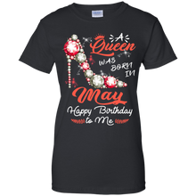 Load image into Gallery viewer, Diamond Woman A Queen Was Born In May Birthday Shirt VA01 - diamond-woman-a-queen-was-born-in-may-birthday-shirt-va01-vivianstorescom-8
