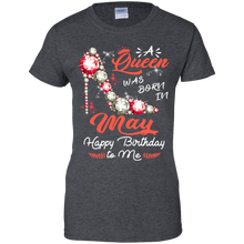 Load image into Gallery viewer, Diamond Woman A Queen Was Born In May Birthday Shirt VA01 - diamond-woman-a-queen-was-born-in-may-birthday-shirt-va01-vivianstorescom-9