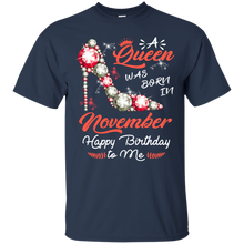 Load image into Gallery viewer, Diamond Woman A Queen Was Born In November Birthday Shirt VA01 - diamond-woman-a-queen-was-born-in-november-birthday-shirt-va01-vivianstorescom-2