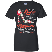 Load image into Gallery viewer, Diamond Woman A Queen Was Born In November Birthday Shirt VA01 - diamond-woman-a-queen-was-born-in-november-birthday-shirt-va01-vivianstorescom-8