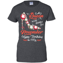 Load image into Gallery viewer, Diamond Woman A Queen Was Born In November Birthday Shirt VA01 - diamond-woman-a-queen-was-born-in-november-birthday-shirt-va01-vivianstorescom-9
