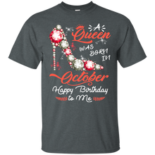 Load image into Gallery viewer, Diamond Woman A Queen Was Born In October Birthday Shirt VA01 - diamond-woman-a-queen-was-born-in-october-birthday-shirt-va01-vivianstorescom-3