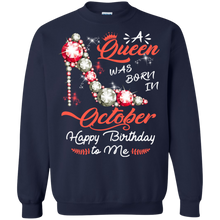 Load image into Gallery viewer, Diamond Woman A Queen Was Born In October Birthday Shirt VA01 - diamond-woman-a-queen-was-born-in-october-birthday-shirt-va01-vivianstorescom-7
