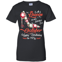 Load image into Gallery viewer, Diamond Woman A Queen Was Born In October Birthday Shirt VA01 - diamond-woman-a-queen-was-born-in-october-birthday-shirt-va01-vivianstorescom-8