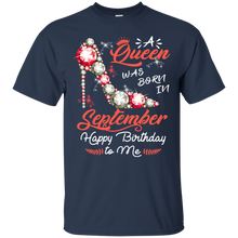 Load image into Gallery viewer, Diamond Woman A Queen Was Born In September Birthday Shirt VA01 - diamond-woman-a-queen-was-born-in-september-birthday-shirt-va01-vivianstorescom-2