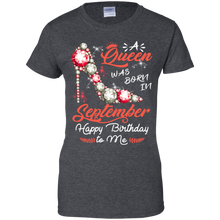 Load image into Gallery viewer, Diamond Woman A Queen Was Born In September Birthday Shirt VA01 - diamond-woman-a-queen-was-born-in-september-birthday-shirt-va01-vivianstorescom-9